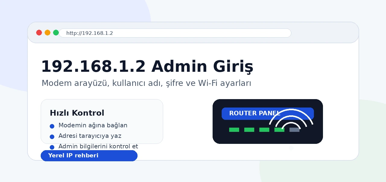 192.168.1.2 Giriş modem arayüzü giriş görseli